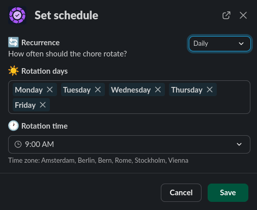 Chorenado Create Chore Modal