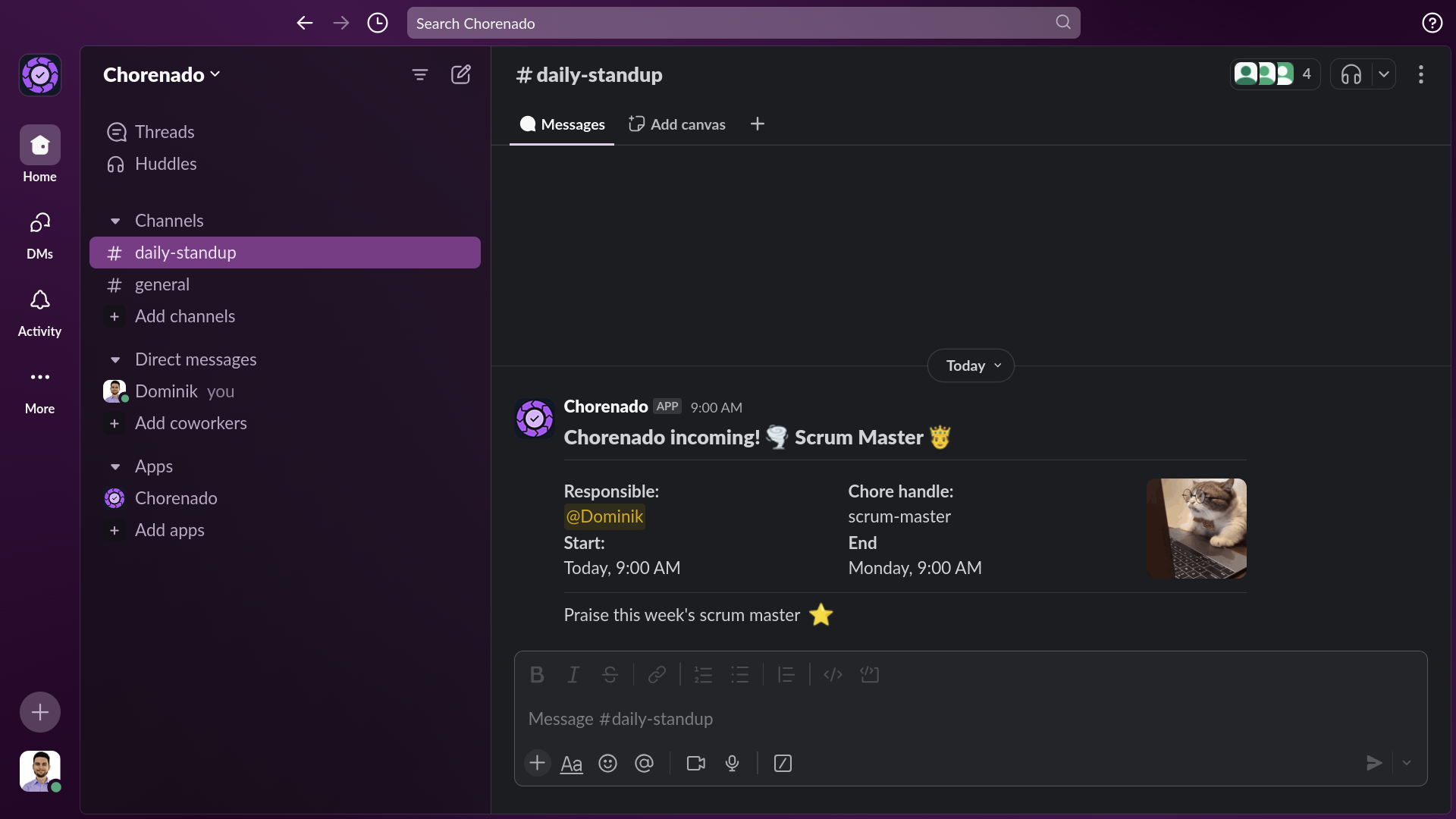 Never miss a task duty again
